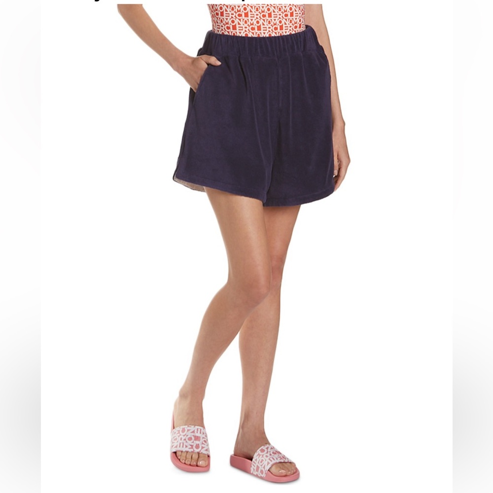 Authentic NWT Moncler Terry Swim Cover Up Shorts - Picture 3 of 9